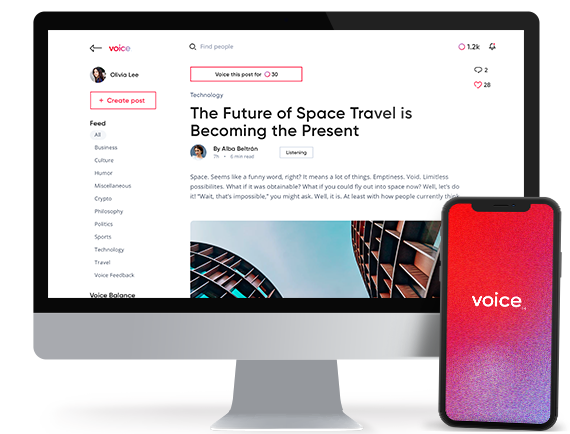 Voice: Blockchain Social Media