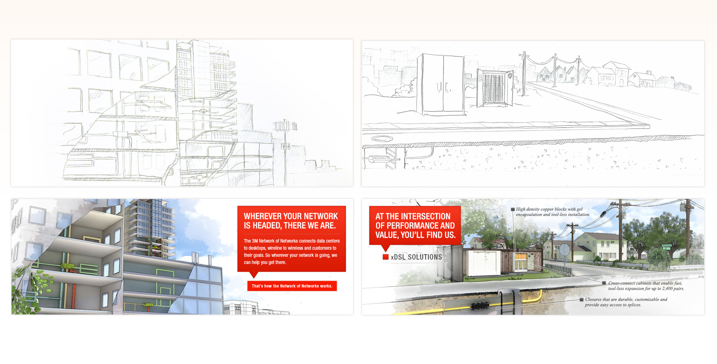 Wireframe prototype of the experience