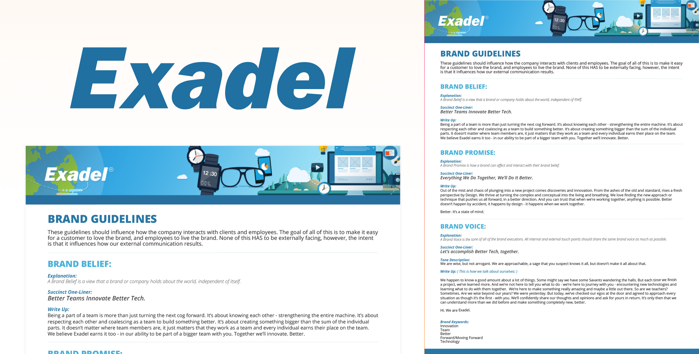 The olf Exadel Brand