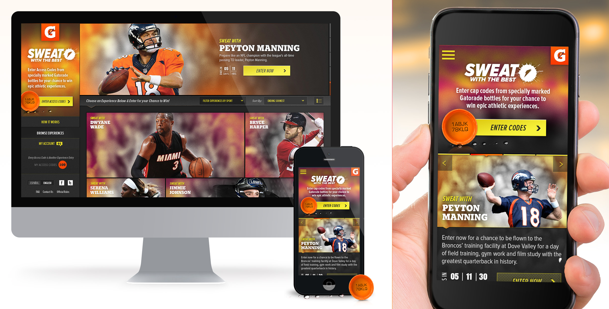 Wireframe prototype of the experience