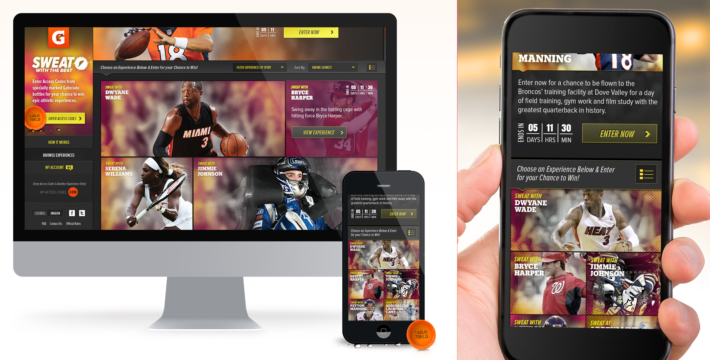Wireframe prototype of the experience