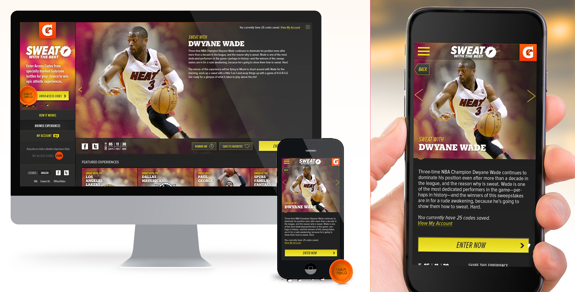 Wireframe prototype of the experience