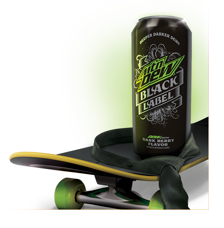 My concepts for Mtn Dew Black Label Promo materials