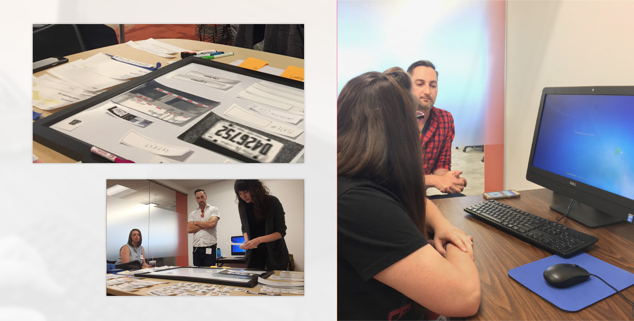 Wireframe of the experience